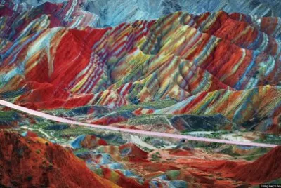 פאזל של Rainbow Mountains China