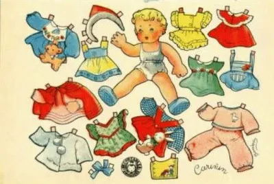 Recortables de muÃ±ecas de toda la vida