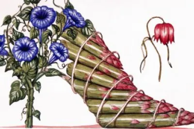 פאזל של Flower Shoe painting