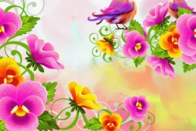 פאזל של Flowers and Birds
