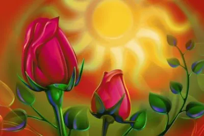 פאזל של Red Tulips