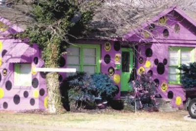 Purple House with Smiley Faces-Lubbock,TX jigsaw puzzle