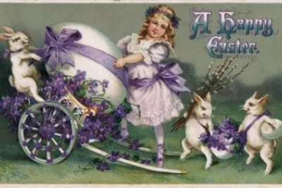 Vintage Easter Greeting Card