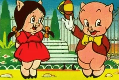 Porky y Petunia jigsaw puzzle