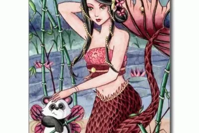 Mermaid with Panda