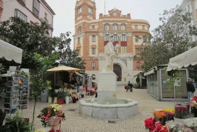 plaza de las flores,cadiz jigsaw puzzle