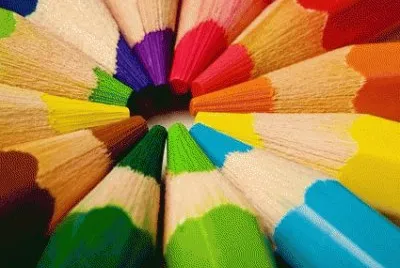 Close up colored Pencils