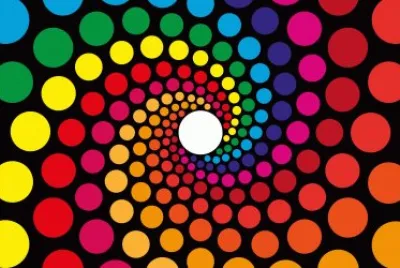 Colored spriral dots