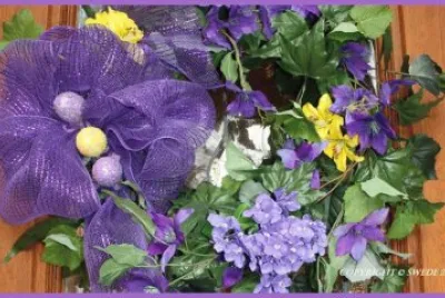 Beautiful Easter Door Wreath