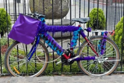 Bike at Semana Santa Procession-Antiqua Guatemala