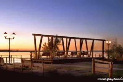 Atardecer en Costanera Norte