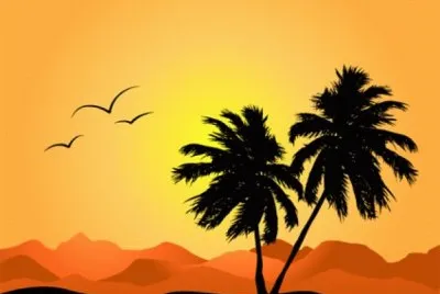 Palma silueta