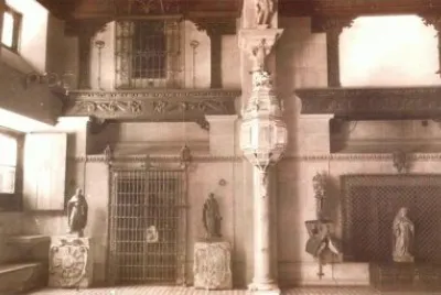 interior palacio del duque,destruido