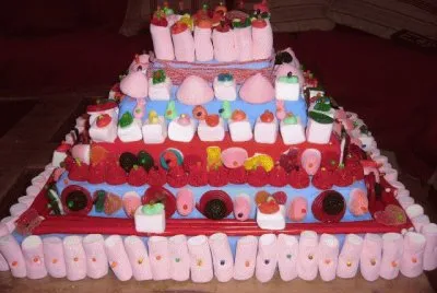 Vaya tarta de chuches