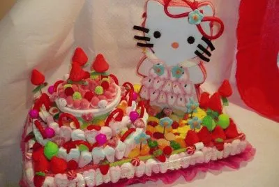 Que linda tarta de chuches