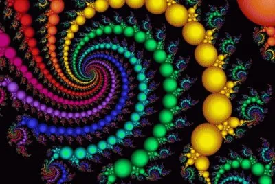 Colorful Swirling Pearls