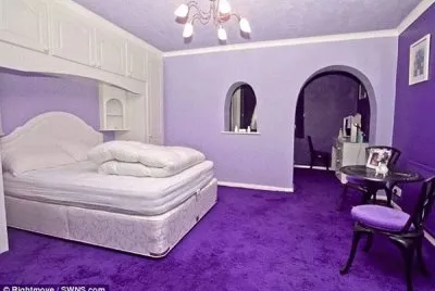 Feng Shui Decor of Purple Harmony and Balance