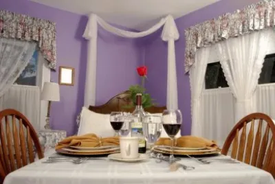 Romantic Purple Dining Room