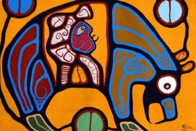 Grandfather Bear  Indian art jigsaw puzzle