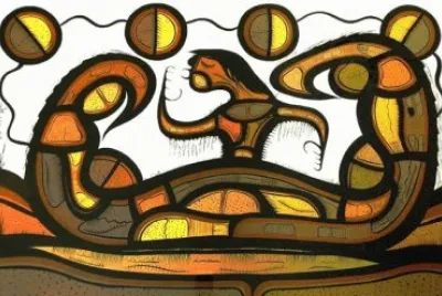 Canadian Indian art jigsaw puzzle