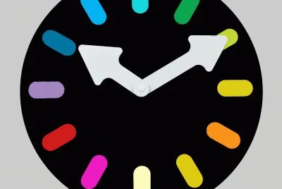 Relogio colorido