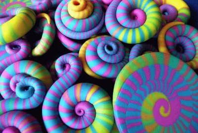 Colored Candy spirals