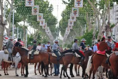 caballos en feria