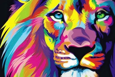 Colorful Lion jigsaw puzzle