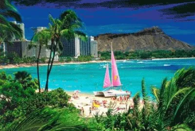 Waikiki, Oahu, Hawaii jigsaw puzzle