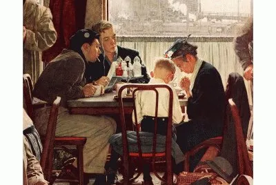  "Saying grace "- November 24, 1951 jigsaw puzzle