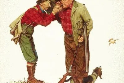 Two Old Men and Dog-Hunting jigsaw puzzle
