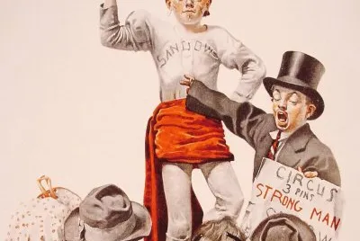  "Circus Strongman "- June 3, 1916 jigsaw puzzle