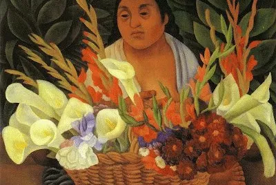 Flower seller   by Diego Riviera