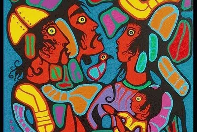 Native Canadian art by Norval Morrisseau jigsaw puzzle