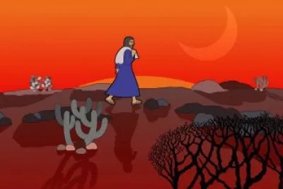 Santo no pÃ´r de sol jigsaw puzzle