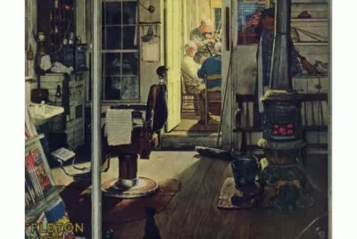  "Shuffleton  's Barbershop  "- April 29, 1950 jigsaw puzzle