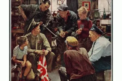  "Homecoming Marine  "- October 13, 1945 jigsaw puzzle