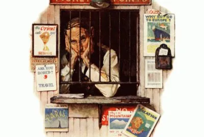  "Ticket Agent  "- April 24, 1937 jigsaw puzzle