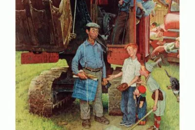  "Construction Crew  "- August 21, 1954 jigsaw puzzle