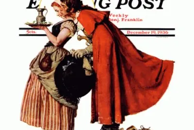  "Mistletoe Kiss "- December 19, 1936 jigsaw puzzle