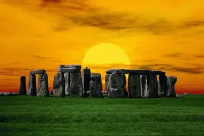  "Stonehenge at Sunset "