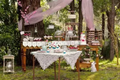 Forest Fairy Party Buffet Table