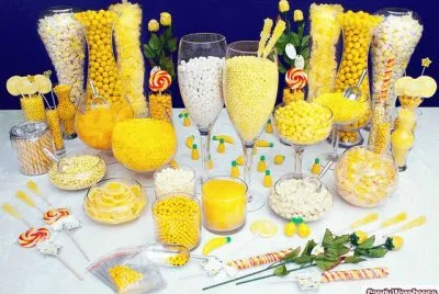 yellow Candy Buffet