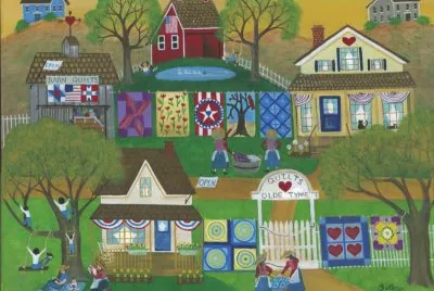 Old Tyme Quilt Barn jigsaw puzzle