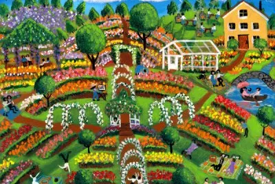Pinic in Rose garden