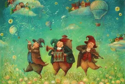 Whimsical jigsaw puzzle