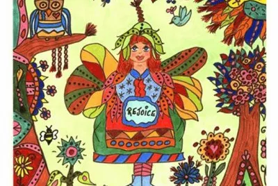 Fairy Folk Art Print REJOICE