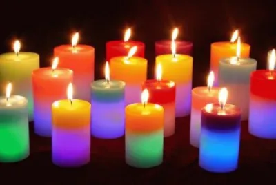 Velas coloridas jigsaw puzzle