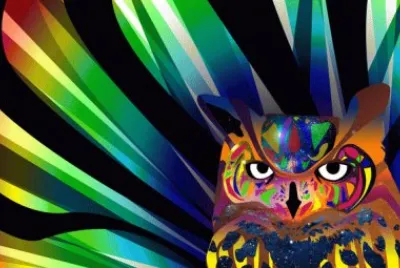 Abstract Owl jigsaw puzzle