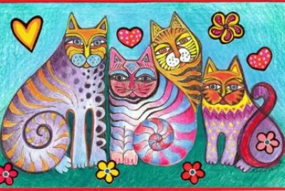 פאזל של 4 Cats by Karin Charlotte